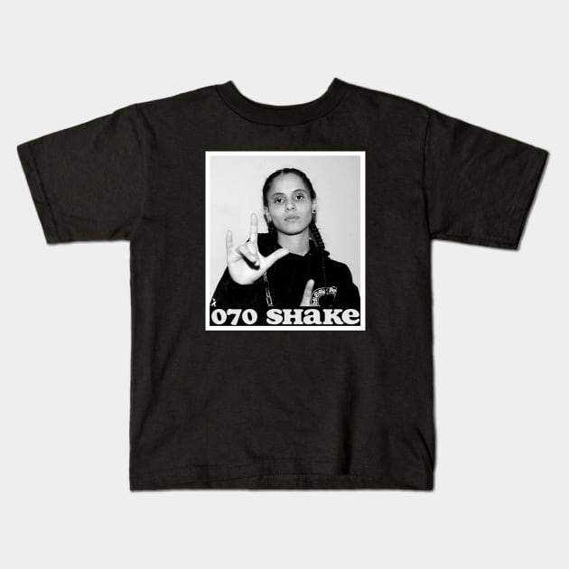 070 Shake B W Poster Kids T-Shirt by Story At Dawn 